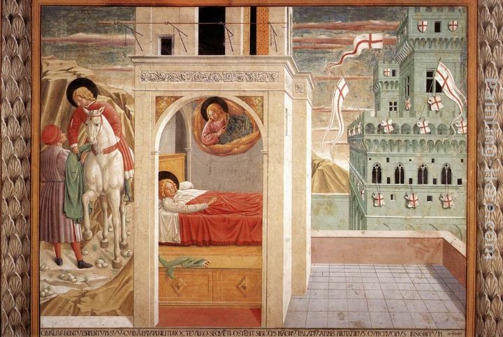 Scenes from the Life of St Francis (Scene 2, north wall) painting - Benozzo di Lese di Sandro Gozzoli Scenes from the Life of St Francis (Scene 2, north wall) art painting